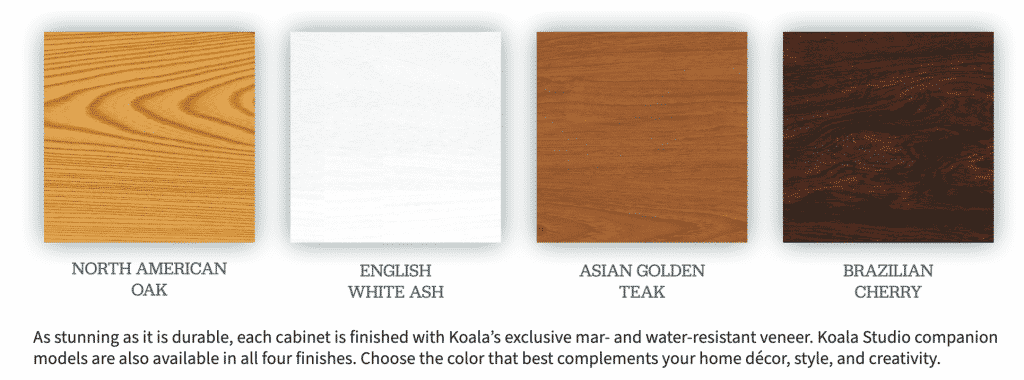 koala sewing table finishes