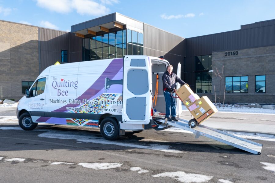 van delivery 2 Sewing Machine Delivery and installation spokane