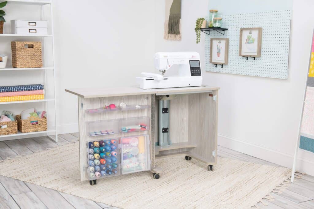 compact sewing cabinet