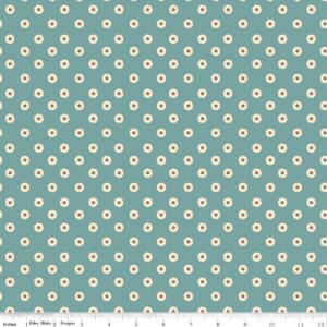 Cowgirl Flower Dots Blue