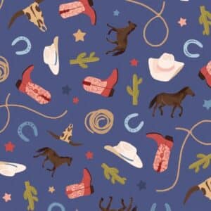 Howdy Partner Rustic Rodeo Denim