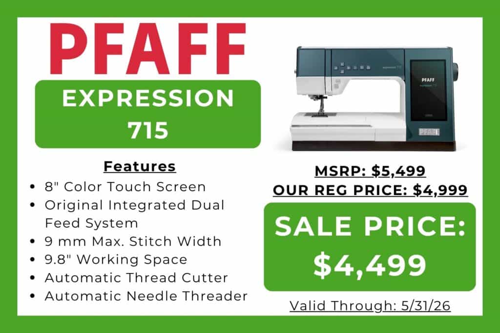 Pfaff Expression 715 Sale