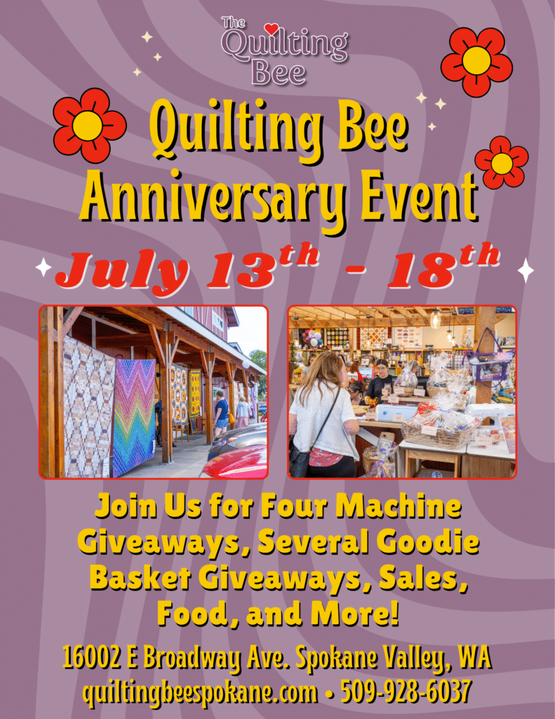 quilting bee anniversary event