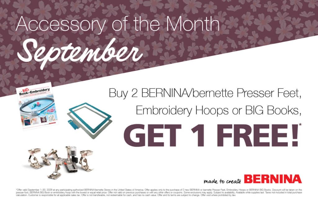 bernina accessory of the month september